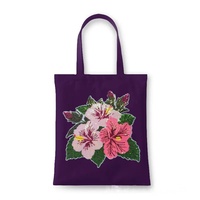 En stock : Patch brodé de fleurs Hibiscus à sequins pour T-shirts, sacs et textiles