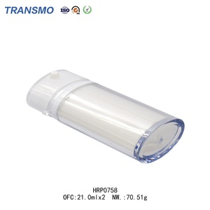 Botella de Spray de Doble Tubo de 20 ml, Botella con Bomba Sin Aire con Logotipo Personalizado, Botella Ecológica de 20 ml con Bomba Doble - Product Image 4