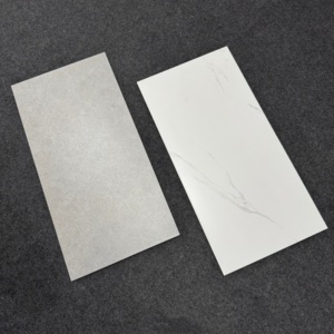 Gạch lát nền và tường chống trơn 300x600mm, bề mặt mờ, màu xám xi măng, màu be, dùng trang trí nhà cửa, thích hợp cho nhà bếp và phòng tắm - Product Image 3