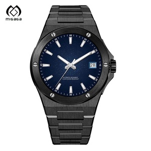Montre mécanique automatique pour homme Migaga, boîtier en acier inoxydable, cadran en cristal saphir, 40 mm, luminescente - Product Image 1