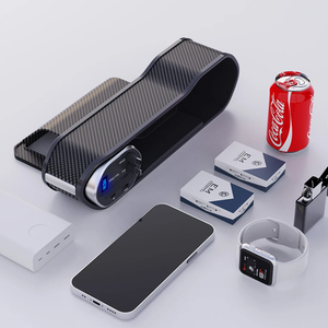 Mallette de rangement latérale pour siège avant <span class=keywords><strong>Chargeur</strong></span> sans fil 10W Console Poche USB Type-C Siège Gap Filler Organizer Car Interior Accessories - Product Image 6