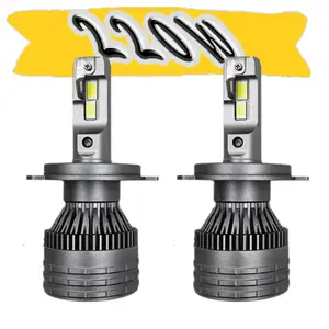 1 Pair R-05 High Power Led Headlight H7 H4 LED 9007 9005 H11/h9/h8 Bulbs 220w 24000 Lumens Conversion Kit 6000k Cool White