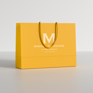 Bolsa de Cartón Kraft de Lujo Personalizada de Alta Calidad para Uso en Supermercados, Embalaje Clásico con Logotipo Artístico para Ropa, Exhibición y Compras - Product Image 3