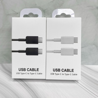Cable de Carga USB Tipo-C a Tipo-C para Teléfono Móvil V8, 5V 2A, Transferencia de Datos, Caja de Empaque, Cables de Datos, Carga Rápida