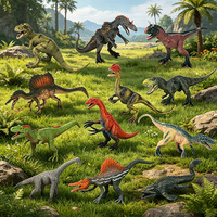Jouets de dinosaures solides de simulation yxs : Diamond, Tyrannosaurus Rex, Tyrannical Dragon, Spinosaurus, Bulgosaurus, Allosaurus