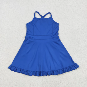 Ensemble de robes de tennis athlétiques pour filles, jupes de golf pour enfants, vêtements de sport sans manches, tenues de sport pour tout-petits, collection de 4 styles - Product Image 3