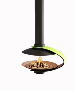 Estufa de Leña Colgante de Bajo Consumo Energético, <span class=keywords><strong>Chimenea</strong></span> de Gas de 800 mm, <span class=keywords><strong>Chimenea</strong></span> Colgante para Interiores, Sala de Estar, Montaje en Techo - Product Image 1
