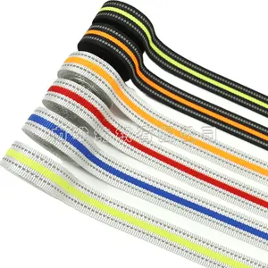 Stocks popular many colors 2.5cm 1 inch reflective nylon webbing tape for dog collar pet leash