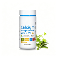 Comprimés de calcium, magnésium, zinc et vitamine D3 en marque privée OEM, favorisent la croissance osseuse, le développement de la taille et l'immunité, complément alimentaire quotidien