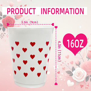 Gobelets à shot HLC pour la Saint-Valentin et les enterrements de vie de jeune fille, gobelets de stade de 450 ml pour les enterrements de vie de jeune fille et les fêtes des Mères - Product Image 2