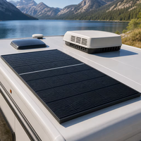 Panneau solaire rigide JNH 300W de type N, module en verre noir à 25% d'efficacité, 53V pour système de camping-car, marine et domestique