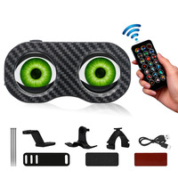 Luz LED Inteligente para Bicicleta y Motocicleta, Diseño Ojo de Demonio, Pantalla Simple/Doble, Impermeable, Programable, para Ciclismo Nocturno