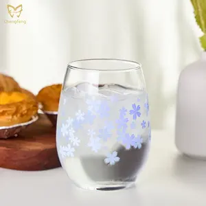 Egg Shape Creative Hot And Cold Discoloration Stemless Red Wine Glass Wine Water Juice Milk Drinking Tumbler