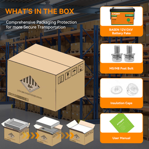 Chúng tôi Chứng Khoán LiFePO4 pin 12V 50/100/125/200AH chu kỳ sâu được xây dựng trong BMS 5 năm tuổi thọ RV/năng lượng mặt trời bảng điều khiển/trolling động cơ/Cắm trại - Product Image 6