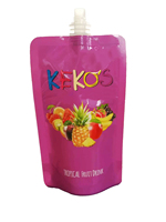 Sac à bec verseur personnalisable pour liquides : confiture de fraises, ketchup, gelée, crème, sucre granulé, lessive