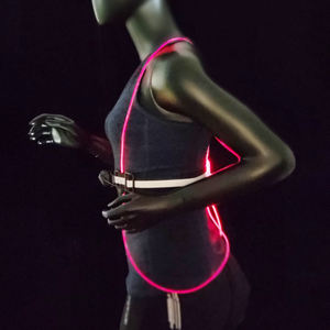 Wholesale OEM Safety RGB <b>LED</b> 200 Lumens <b>Rechargeable</b> Battery IP44 Fiber Running Vest with Front <b>Lights</b> Reflective Vest for Men - Product Image 6