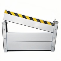 Barrera de Aluminio Contra Inundaciones para Puerta de Garaje Residencial, Barrera de Protección Contra Agua Resistente y Removible para Exteriores