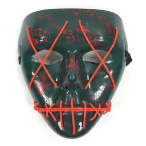 Máscaras <span class=keywords><strong>de</strong></span> luz para fiesta <span class=keywords><strong>de</strong></span> DJ <span class=keywords><strong>de</strong></span> Halloween, máscara LED luminosa <span class=keywords><strong>con</strong></span> brillo, efecto oscuro, máscara <span class=keywords><strong>de</strong></span> <span class=keywords><strong>purga</strong></span> <span class=keywords><strong>de</strong></span> elección, máscara <span class=keywords><strong>de</strong></span> disfraz, accesorios para fiesta <span class=keywords><strong>de</strong></span> Halloween - Product Image 6