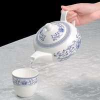 P & T Royal Vaisselle Exquise et Pratique Vaisselle en Porcelaine Bleue et Blanche de Haute Qualité avec Certificat de Sécurité