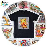 Transferts numériques Huaga pour T-shirts mats lavables et écologiques, impression personnalisée, motifs de dessins animés tendance