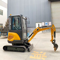 Mesin Mini Excavator EPA/EURO 5 China 1t/1.8t/2t/2.5t/3t Mini Excavator 1.8ton/3ton Berat Operasi Bucket Mini Excavator