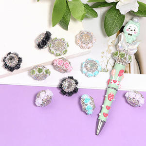 Nuevas ruedas rosas de resina, cuentas de Camelia Zhushan, industria pesada, bricolaje, cuentas hechas a mano, decoración de joyas - Product Image 2