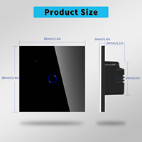 Bingoelec Smart Life Zigbee WIFI Panneau Intelligent Avec 1/2/3 Gang Touch Smart Voice APP Control WIFI Switch