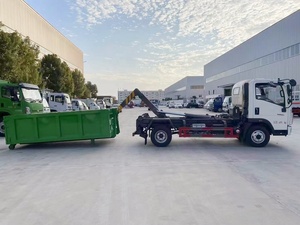 Howo 6 Ruedas Contenedor <span class=keywords><strong>de</strong></span> basura Pick up Camión <span class=keywords><strong>Gancho</strong></span> Brazo Elevador Camión <span class=keywords><strong>de</strong></span> basura - Product Image 5