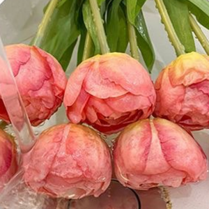 Accessoires de photographie de mariage de style nordique, mini tulipes artificielles en PU, décoration de la maison, vente en gros - Product Image 2