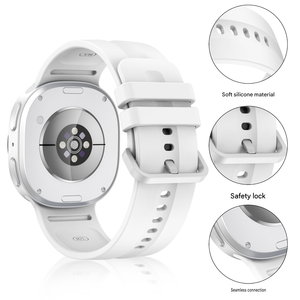 Upro สายนาฬิกาข้อมือซิลิโคนนิ่มทนทานต่อเหงื่อสำหรับ Samsung Galaxy Watch 9/8/8สายนาฬิกาข้อมือสำหรับเปลี่ยนแนวสปอร์ตคลาสสิก - Product Image 4