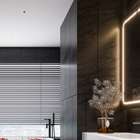 Panneau mural en PVC imperméable et écologique pour salle de bain, hôtel, murs intérieurs avec motif sans couture, ignifuge, installation facile