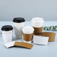 Porte-gobelet en papier personnalisé à emporter porte-boissons porte-gobelet en papier kraft avec impression de logo