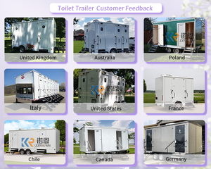 รถพ่วงห้องน้ำเคลื่อนที่พร้อมโครงเหล็กชุบสังกะสี ดีไซน์เป็นมิตรกับสิ่งแวดล้อมและทนทาน สำหรับใช้ในแคมป์ปิ้ง สำนักงาน อาคาร และอพาร์ตเมนต์ - Product Image 4