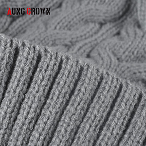 Aung Crown <span class=keywords><strong>Bonnet</strong></span> à pompons tricoté à la mode Vente en gros <span class=keywords><strong>Bonnet</strong></span> d'hiver chaud doublé en <span class=keywords><strong>polaire</strong></span> pour le <span class=keywords><strong>sport</strong></span> en plein air Tenue décontractée - Product Image 2
