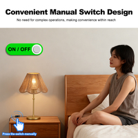 Lampe de table de chevet vintage moderne en rotin nordique, dorée, décorative, pour la protection des yeux, pour la chambre à coucher, de luxe, à LED