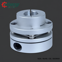 Coupleur à diaphragme boulonné compact, moyeu en aluminium, pince à disque en acier inoxydable, jeu nul, rotation identique pour imprimante 3D, servomoteur CNC