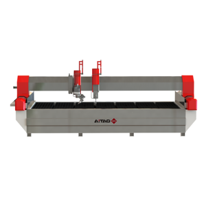 Machine de découpe de pierre automatique à commande PLC AITAO à haut rendement, prix de gros, avec moteur à engrenages et pompe pour marbre et granit - Product Image 4