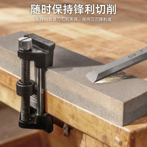 ชุดสิ่วงานไม้ 8 ชิ้น ระดับมืออาชีพ ทำจากเหล็กโครเมียมวาเนเดียม ปลายตรง สำหรับงานแกะสลัก DIY ในบ้าน - Product Image 2