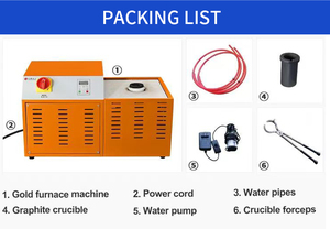 Forno Industriale per Fusione dell'Oro ad Alta Frequenza, di Piccole Dimensioni, per 1kg, 5kg, 100kg, <span class=keywords><strong>Macchina</strong></span> per Fusione dell'Oro a 1500-1600 Gradi in Vendita - Product Image 3