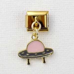 Nouvelle Série de Bracelets Modulaires Élégants Style Italien avec Pendentifs Planètes Dorées, Perles et Diamants en Acier Inoxydable – Chaîne Tendance à Assembler - Product Image 3