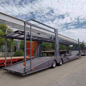 2 Axle Steel <b>Car</b> Carrier Semi <b>Trailer</b> High Quality Truck <b>Trailers</b> Transport Vehicle - Product Image 4
