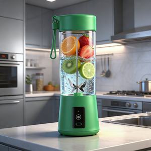 Mixeur portable USB/à piles 400 ml sans BPA, robuste, pour smoothies, mode turbo, faible bruit, pour utilisation en extérieur et en voiture - Product Image 5