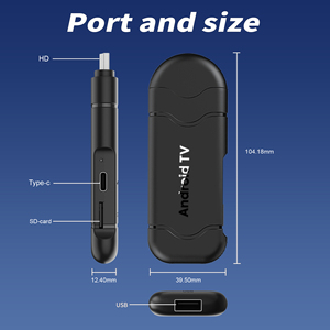 Zoku Android TV Stick H9 1080p HD Android 16 Allwinner H313 de doble banda WiFi 6 1GB RAM 8GB ROM película familiar de alta velocidad - Product Image 5
