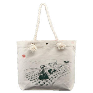 Bolso de mano de lona con diseño de leopardo duradero de alta calidad, bolso de compras plegable portátil ecológico al por mayor - Product Image 4