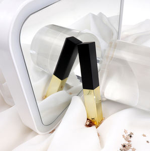 Oferta Especial: Envase Cuadrado de Plástico para Lápiz Labial Marca BLOOM, Color Dorado, Impresión Serigrafiada, Cierre a Presión, Similar a <span class=keywords><strong>YSL</strong></span>, para Productos Vacíos - Product Image 2