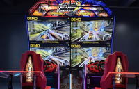 Funinvr Super Racing2, machine de jeu d'arcade de course à 4 écrans, jeu de course à deux joueurs, 5 pistes, console de jeu pour divertissement