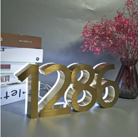Lettrage rétroéclairé en métal LED étanche personnalisé enseigne lumineuse avant de magasin pour intérieur et extérieur