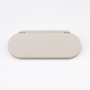 Mini miroir de courtoisie pare-soleil avant F55 F56 F60 à clipser, miroir de maquillage en plastique, ensemble complet gris noir - Product Image 1