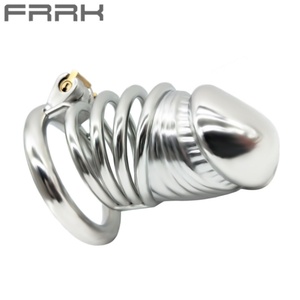 FRRK-54 Jaula de Castidad Masculina con Dildo Largo, Dispositivo de Castidad SM, Candado para Pene, Herramientas Sexuales, Candado de Castidad para Hombres - Product Image 2