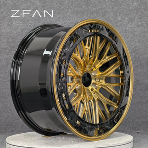 Nouvelles jantes ZFAN en alliage forgé et fibre de carbone, 18-22 pouces, à déport profond 40mm, concaves, 5x114.3 5x120 5x130, pour Audi GTR C8 Urus - Product Image 1